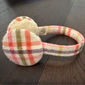 Burberry multi colored plaid earmuffs